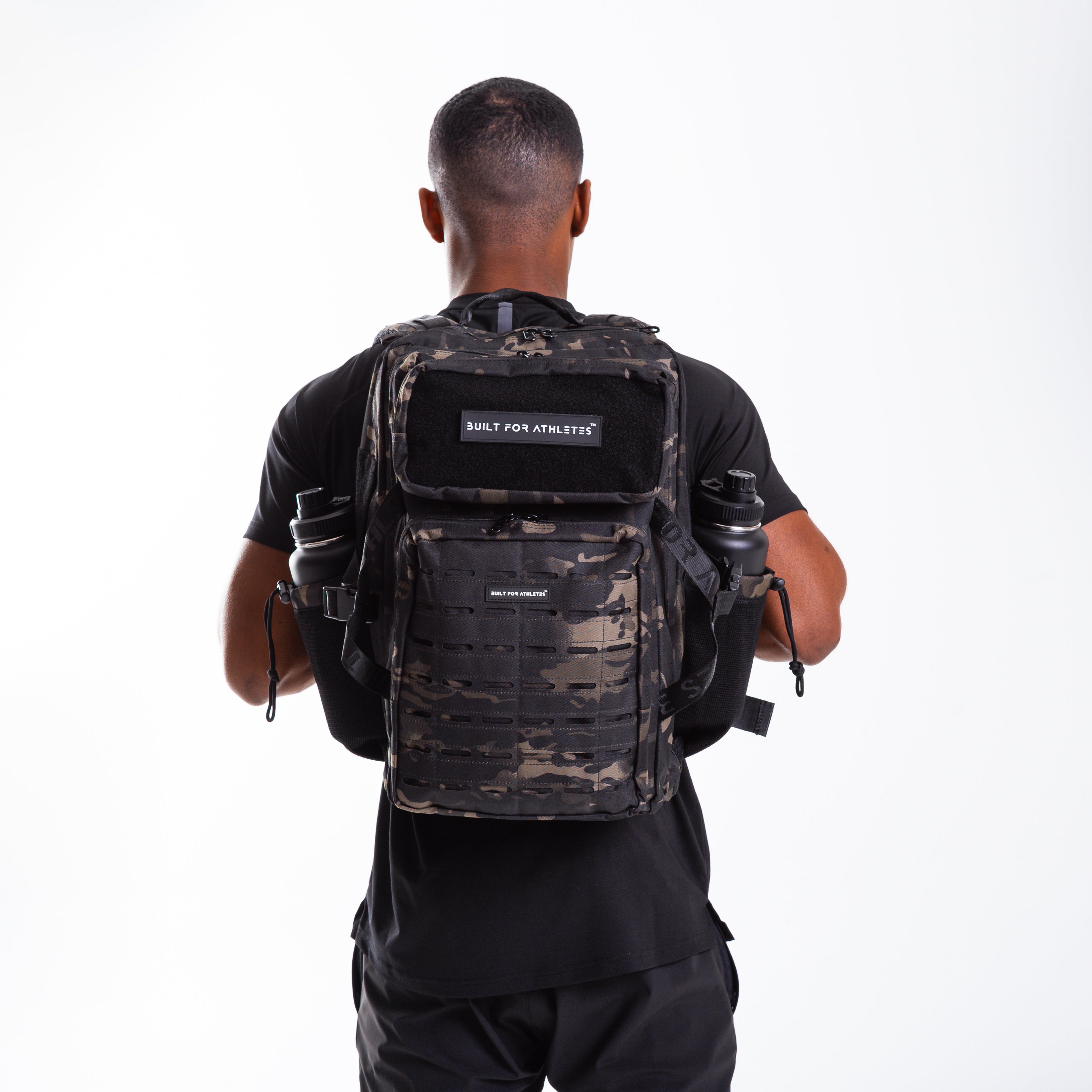 Large Black Camo 45L Gym Backpack