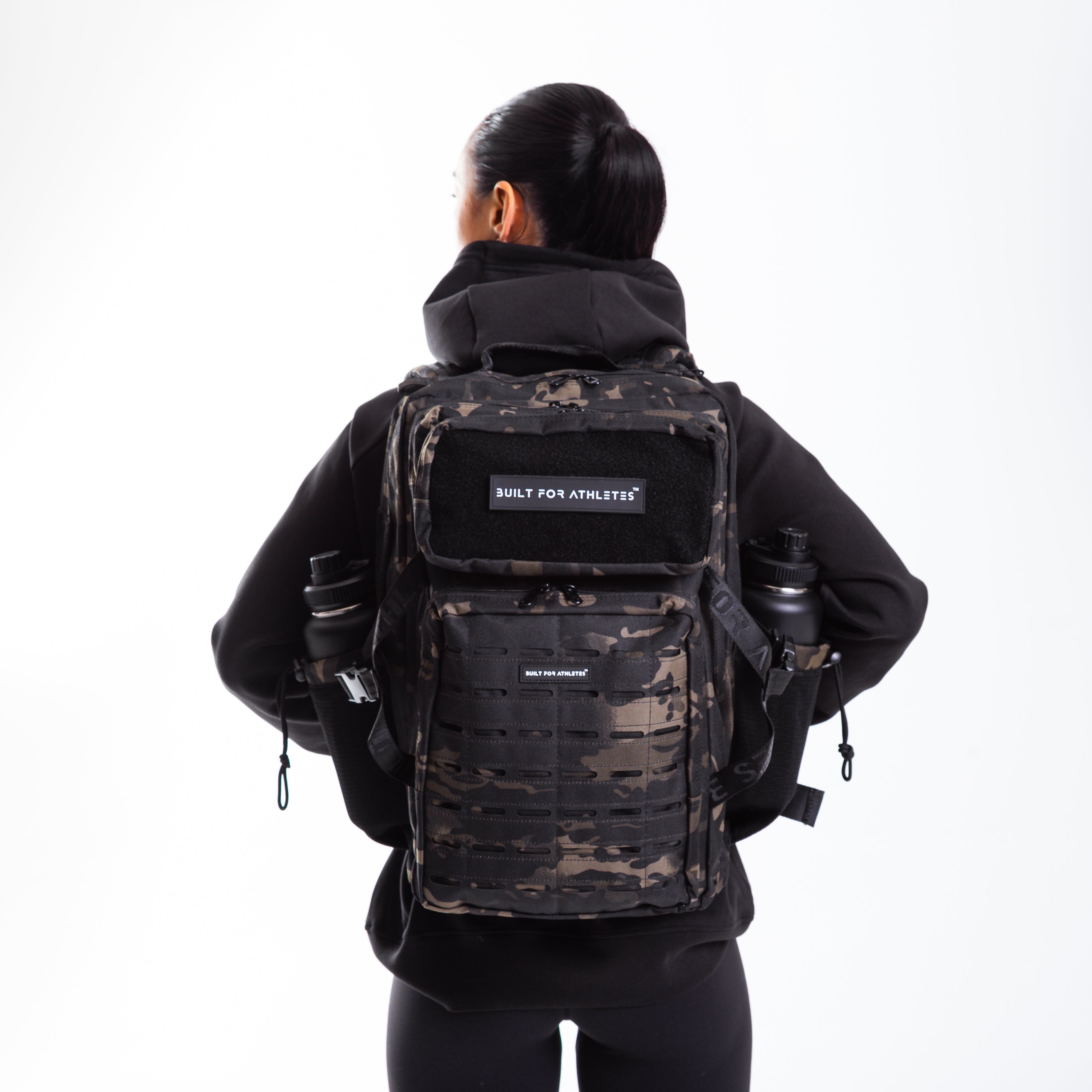 Large Black Camo 45L Gym Backpack