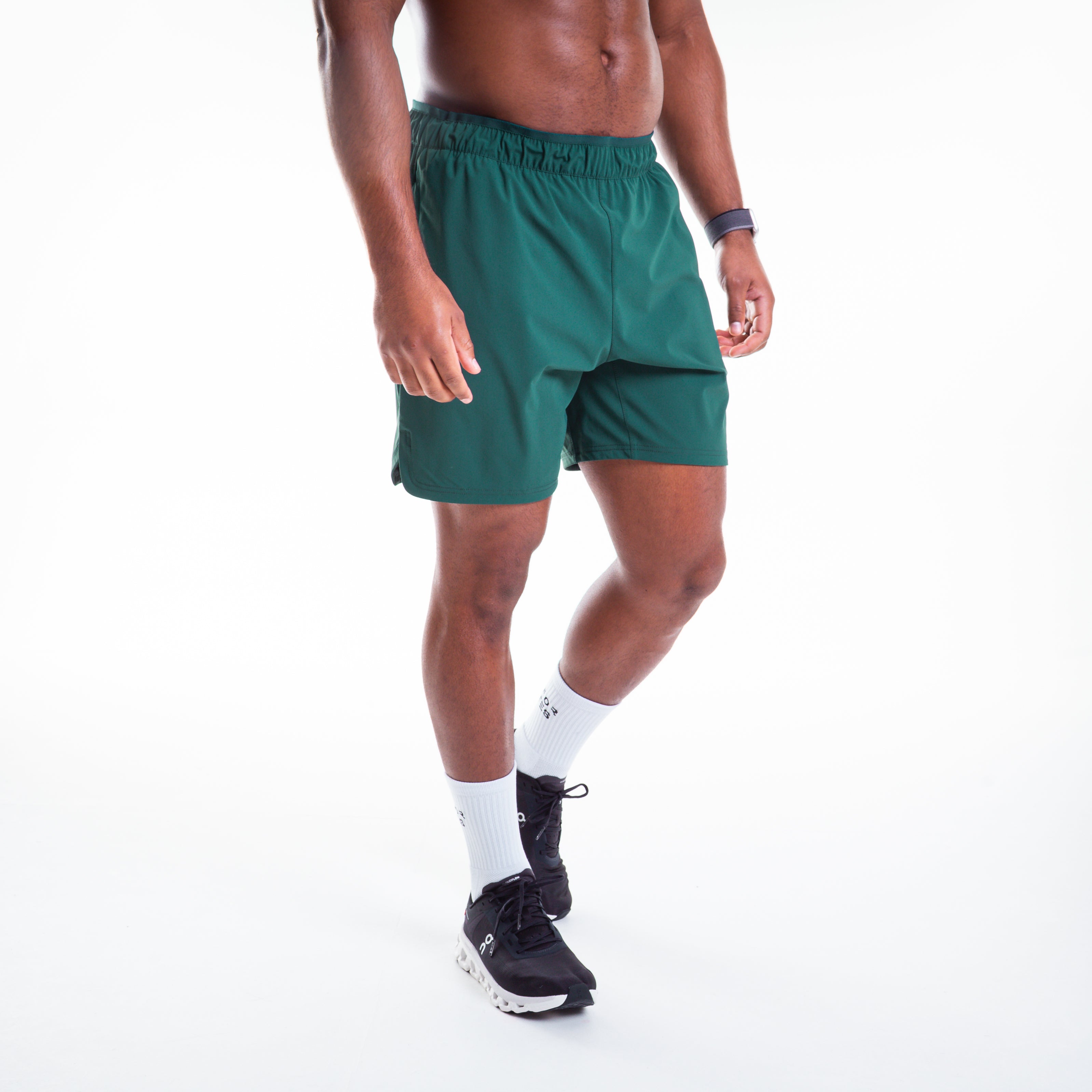 Men's Forest Green 2-in-1 Training Shorts