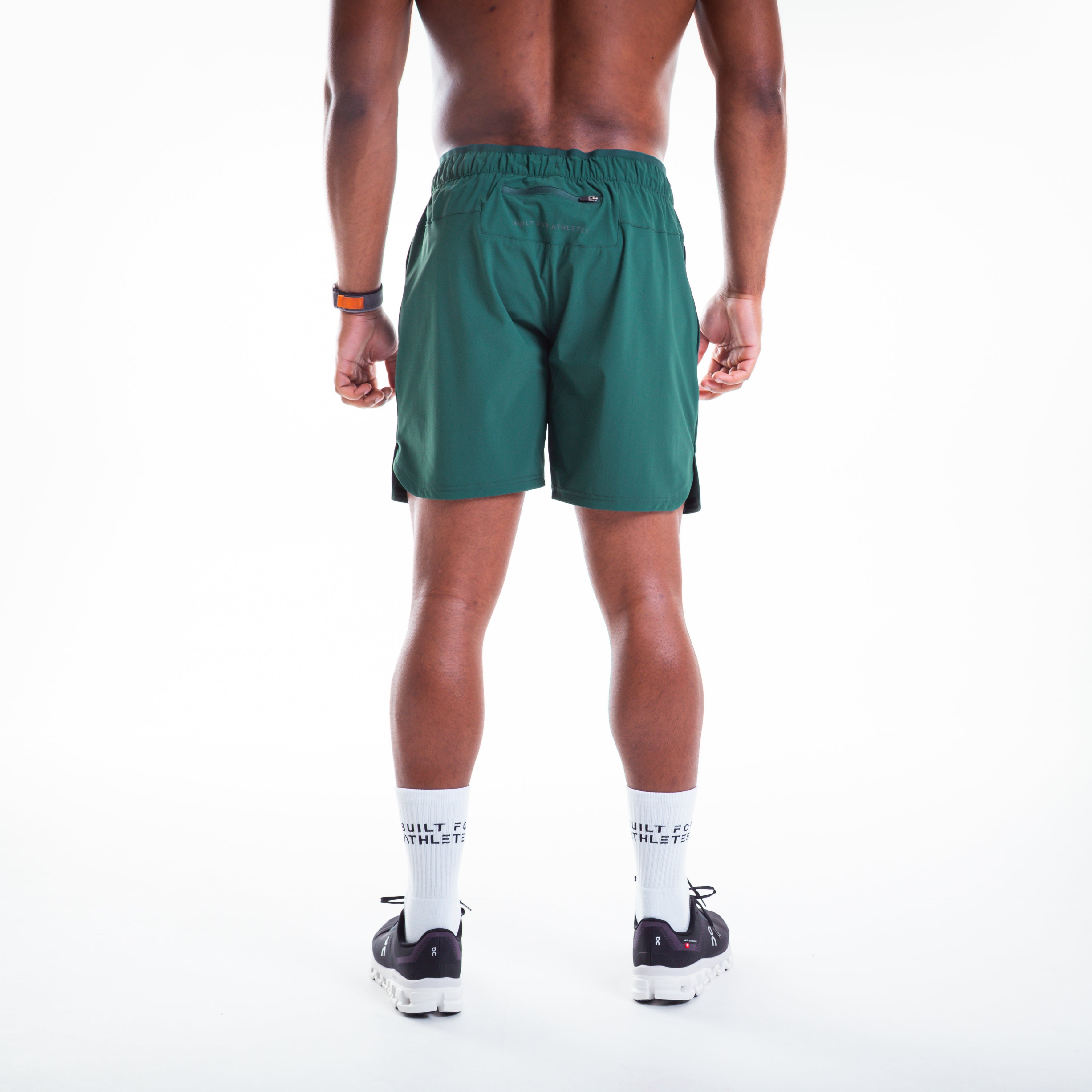 Men's Forest Green 2-in-1 Training Shorts