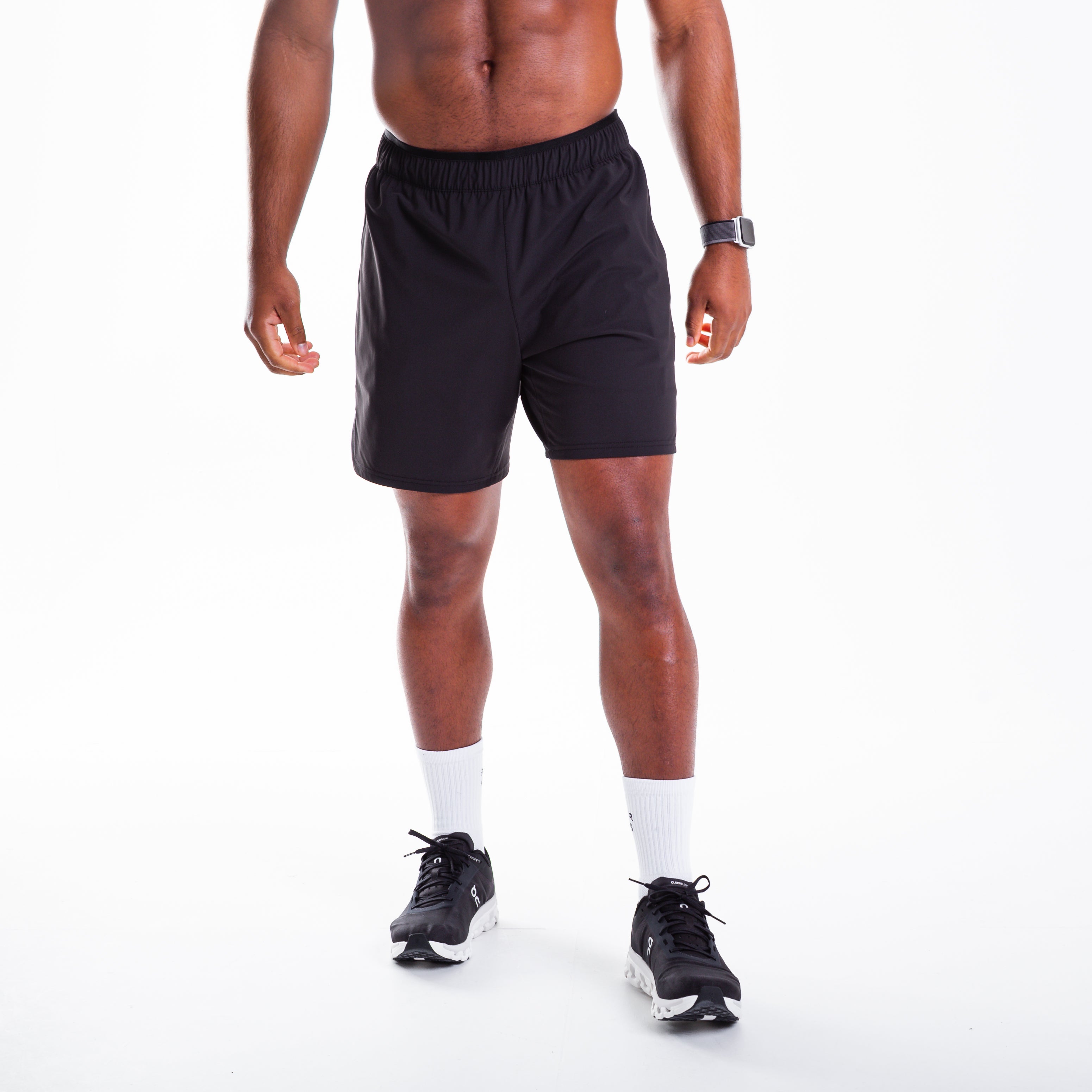 Men's Black 2-in-1 Training Shorts