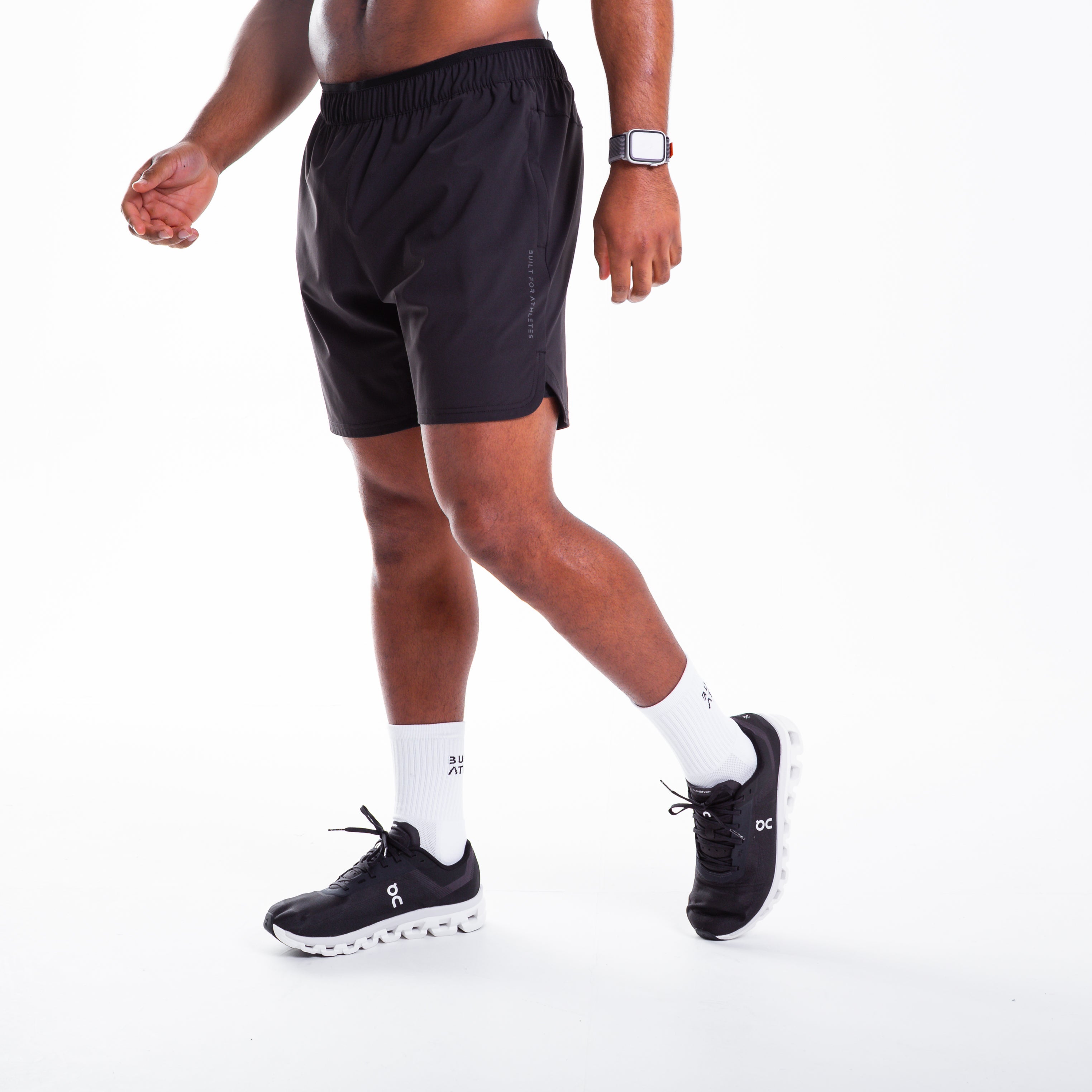 Men's Black 2-in-1 Training Shorts
