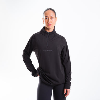 Women's Black 1/4 Zip Pullover