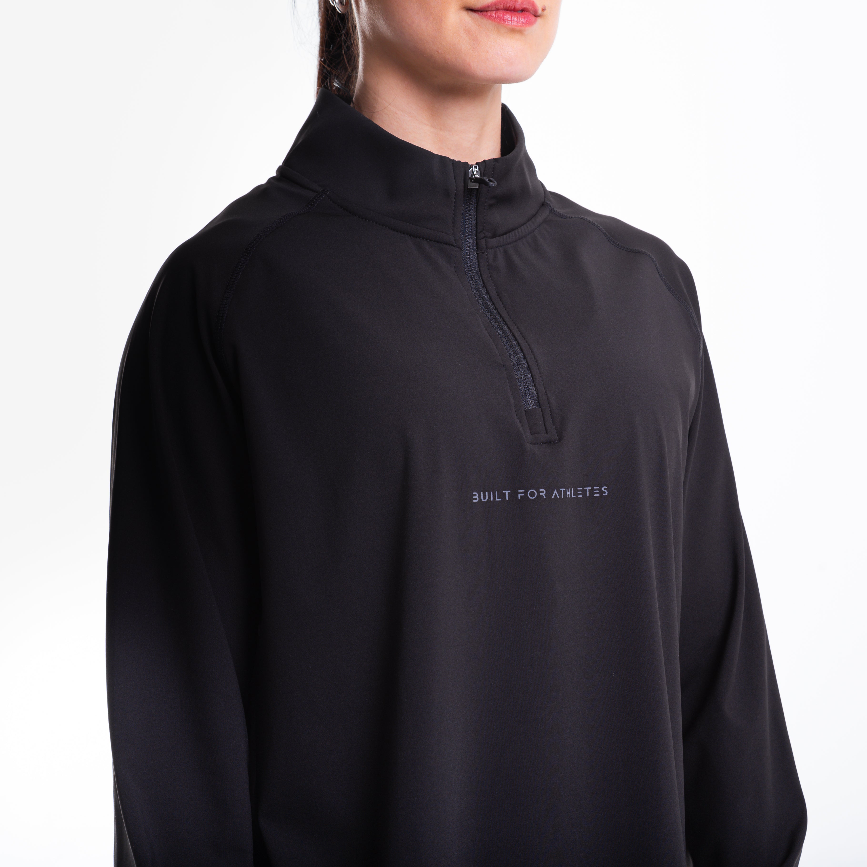 Women's Black 1/4 Zip Pullover