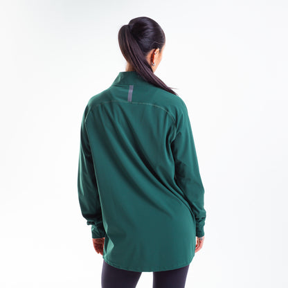 Women's Forest Green 1/4 Zip Pullover
